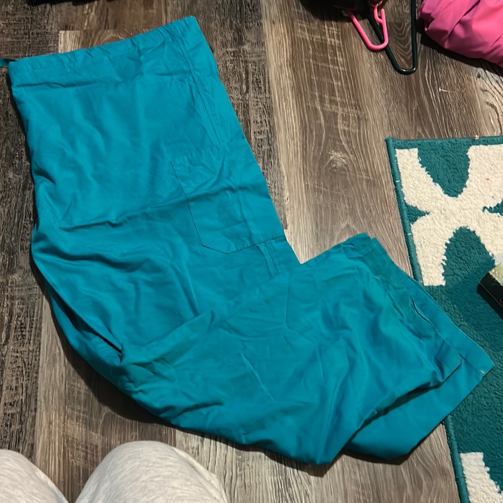 Teal scrub pants